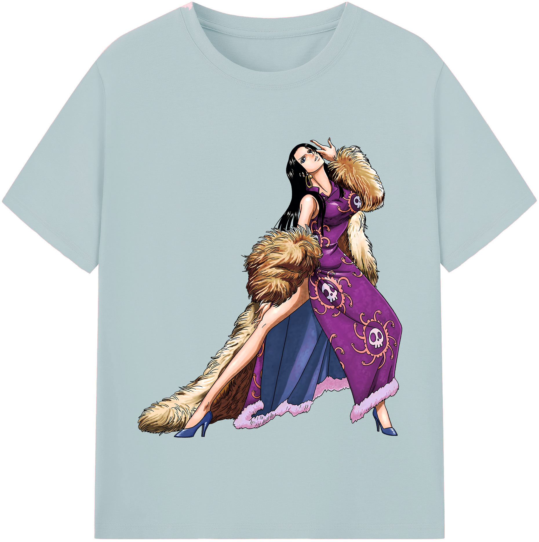 ワンピース ボア・ハンコック ONE PIECE Boa·Hancock 綿100％半袖Tシャツ（フロントプリント）